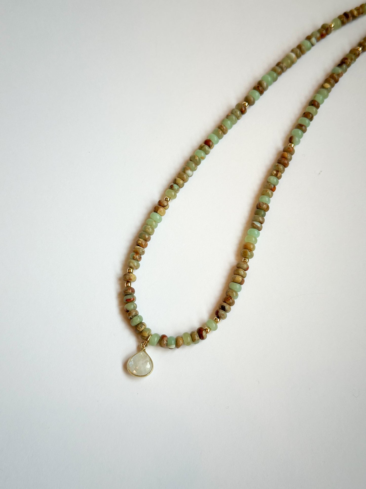Aqua Terra Jasper and Moonstone Pendant