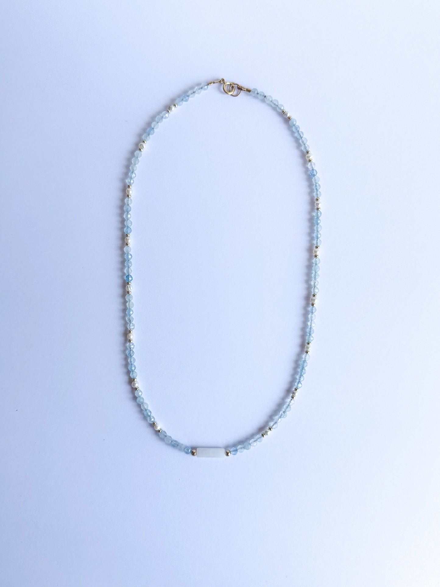 Aquamarine & Freshwater Pearls