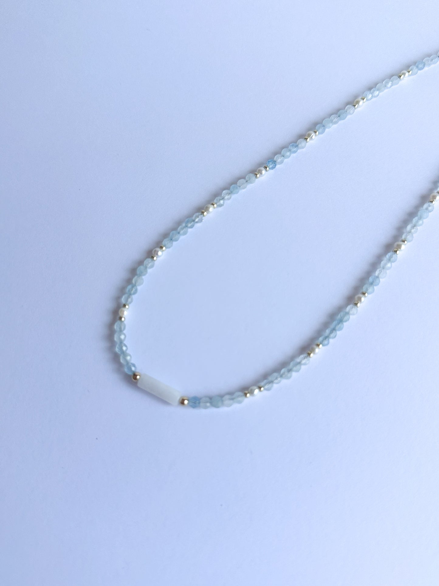 Aquamarine & Freshwater Pearls