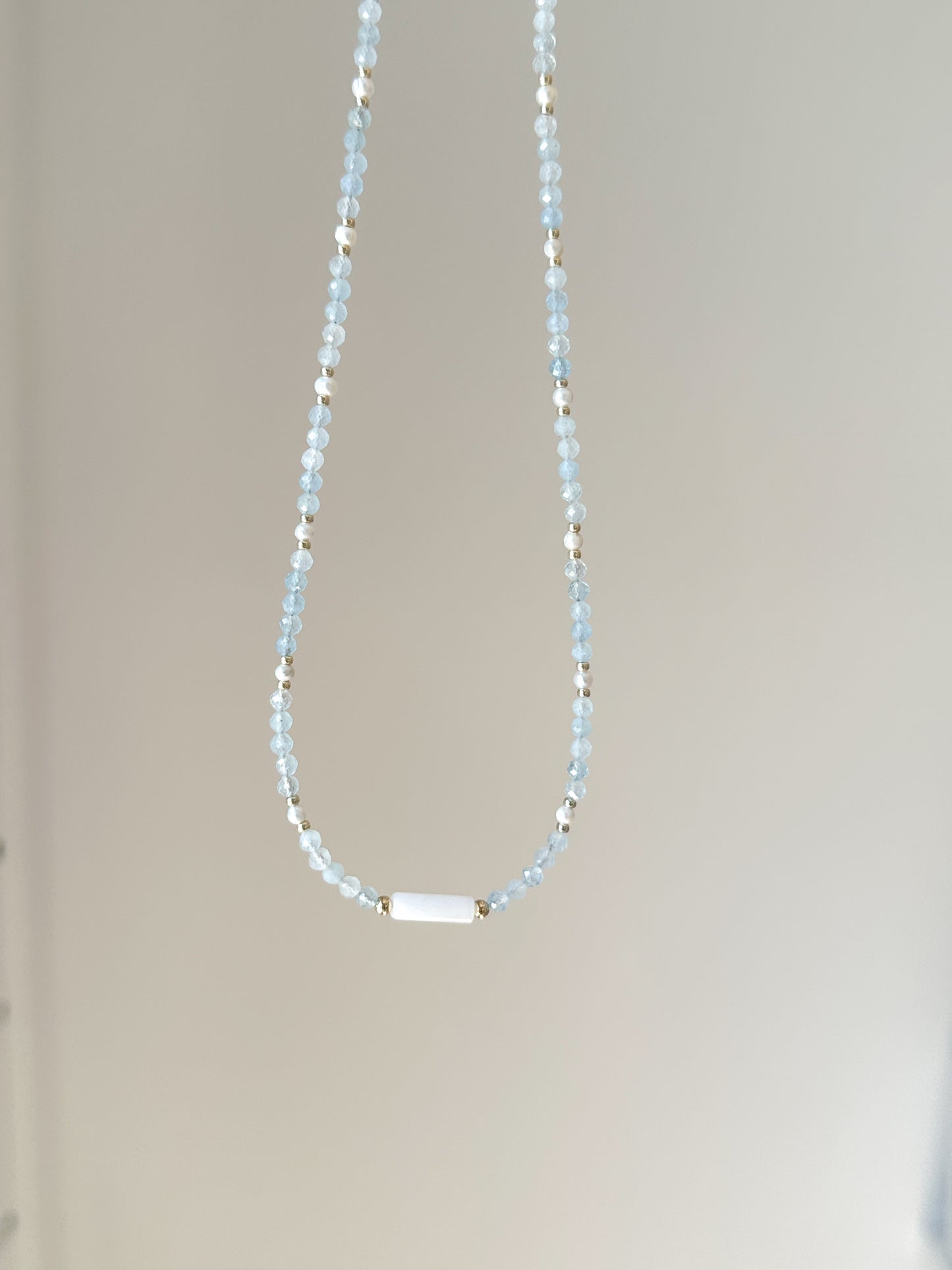 Aquamarine & Freshwater Pearls