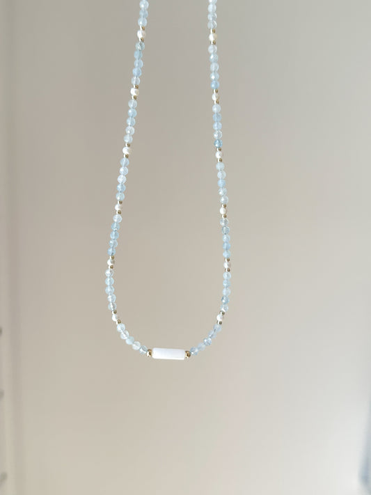 Aquamarine & Freshwater Pearls