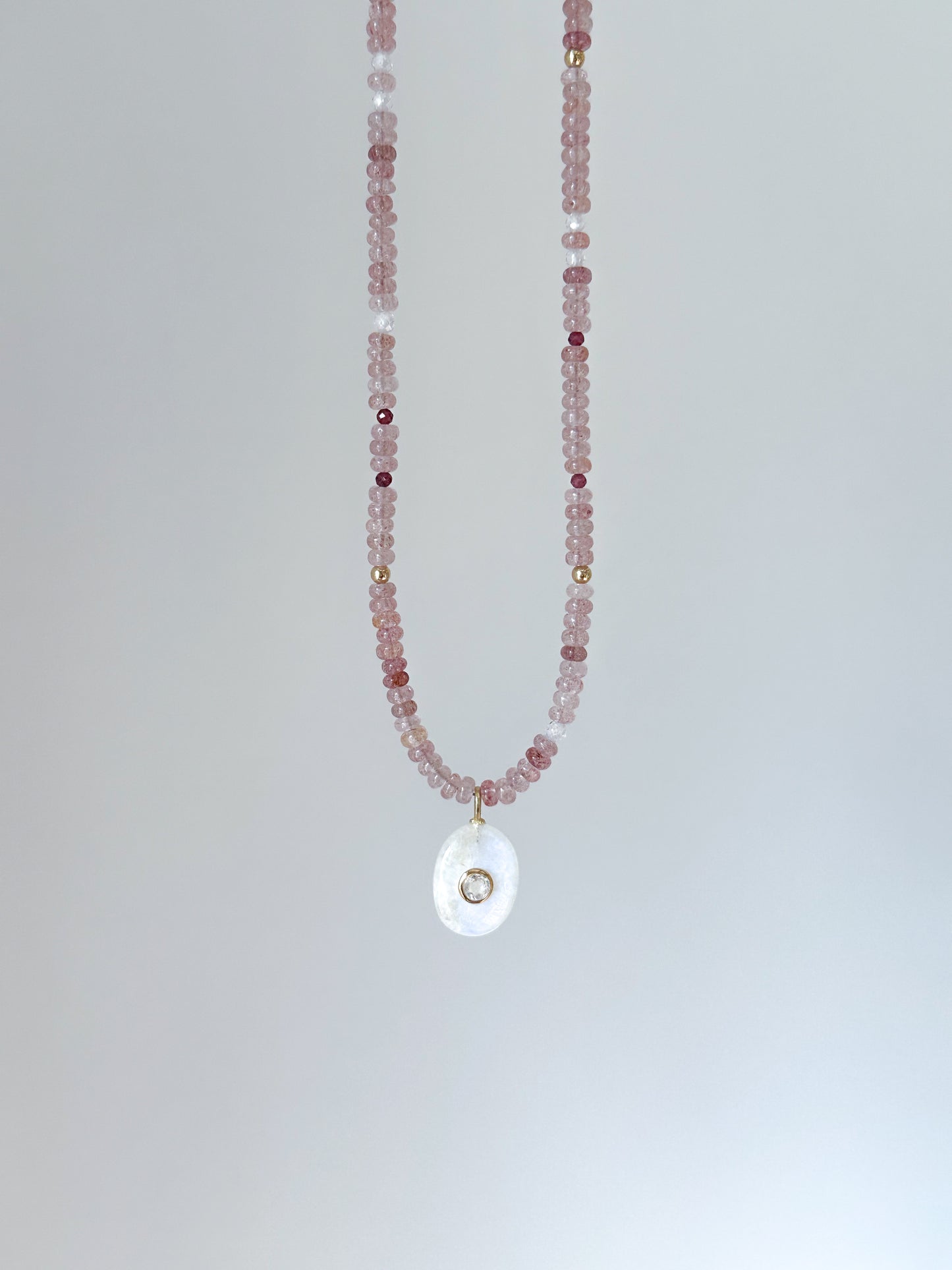 Strawberry Quartz & Moonstone