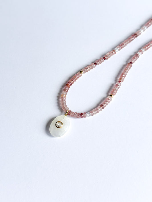 Strawberry Quartz & Moonstone