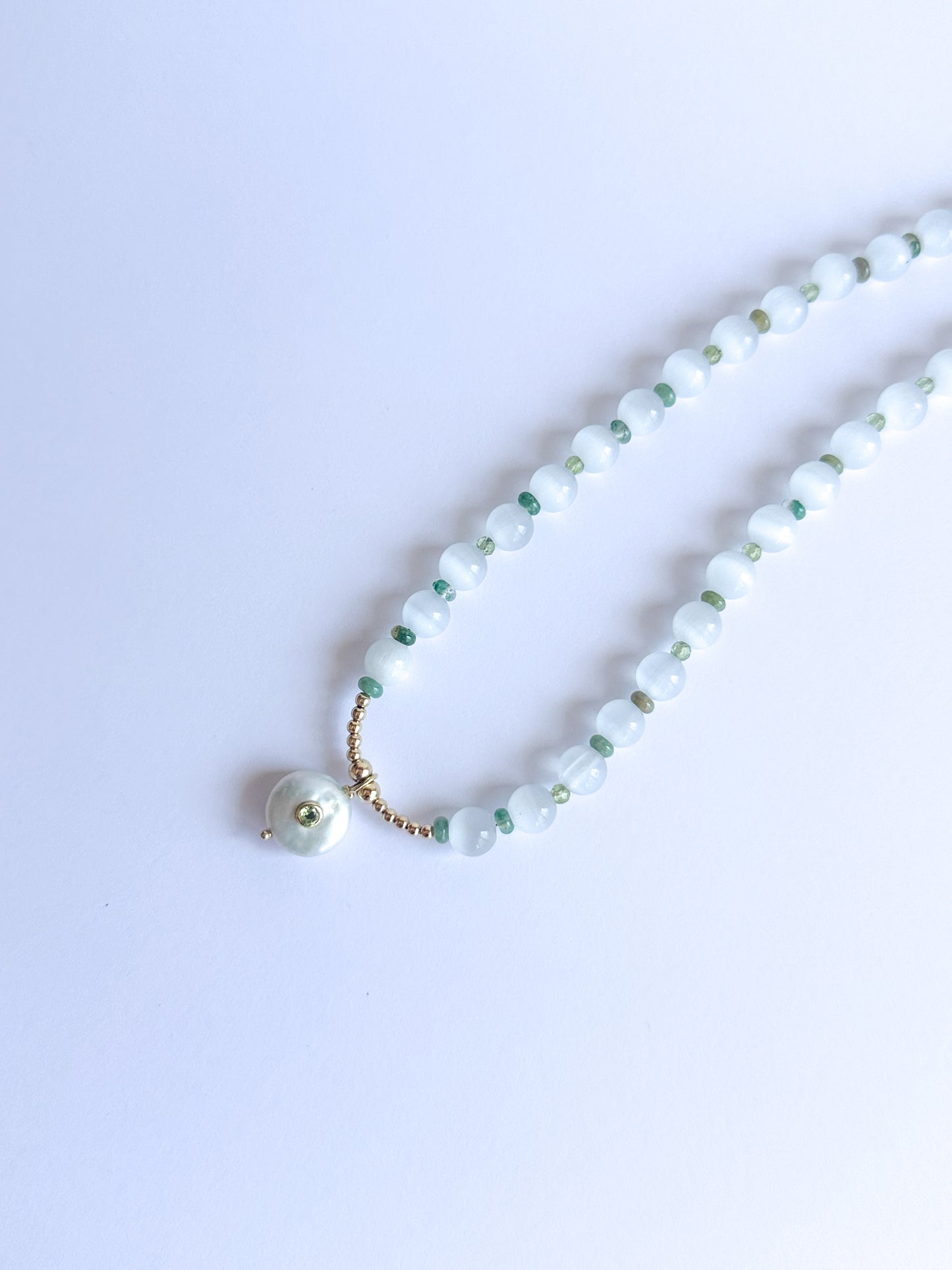 Cat Eye with Freshwater Pearl