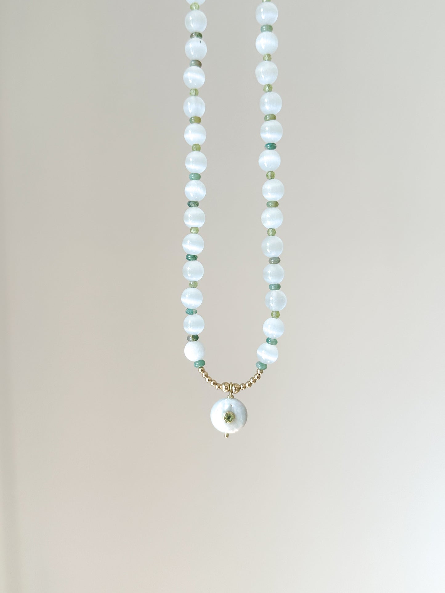 Cat Eye with Freshwater Pearl