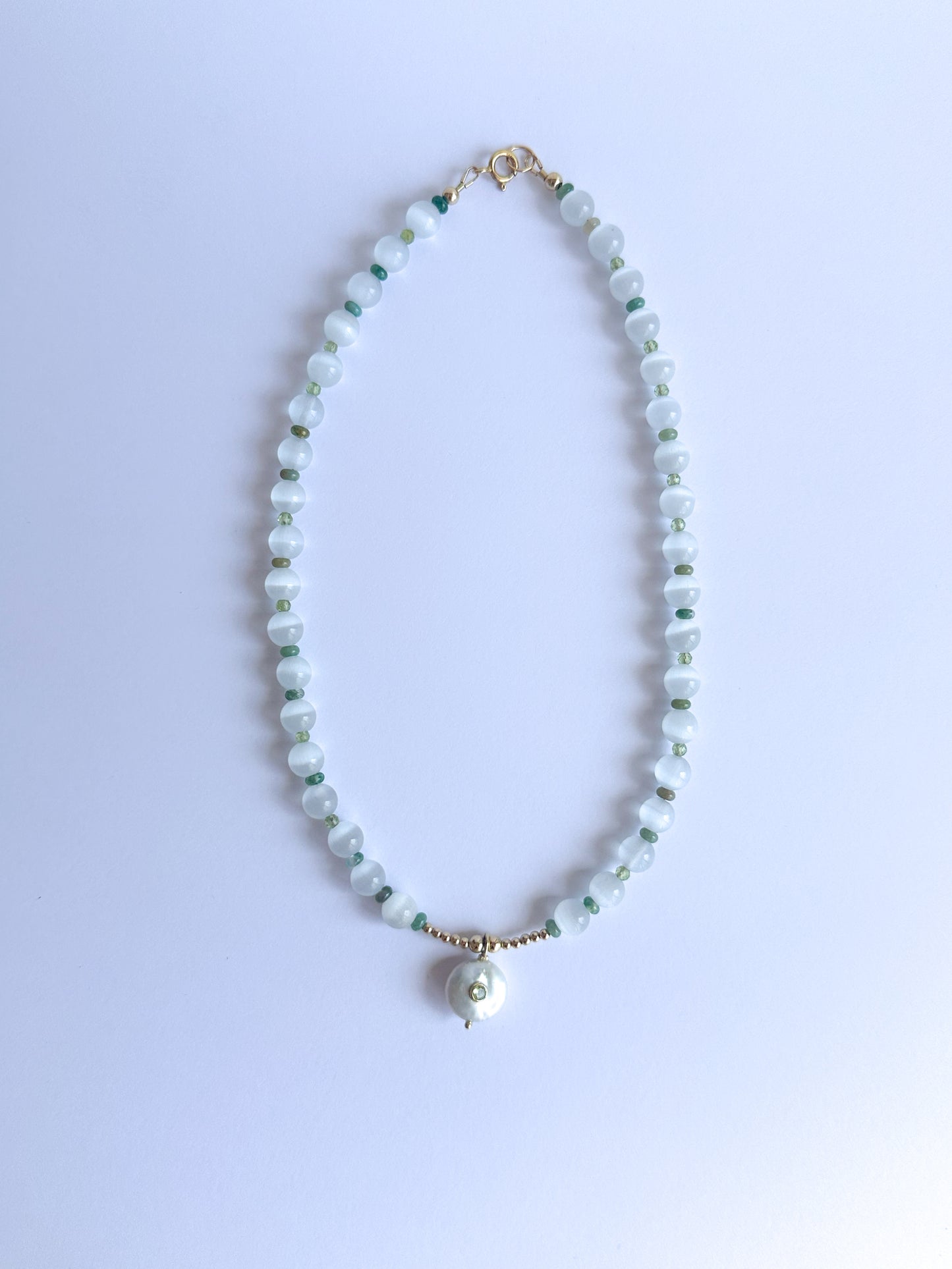 Cat Eye with Freshwater Pearl